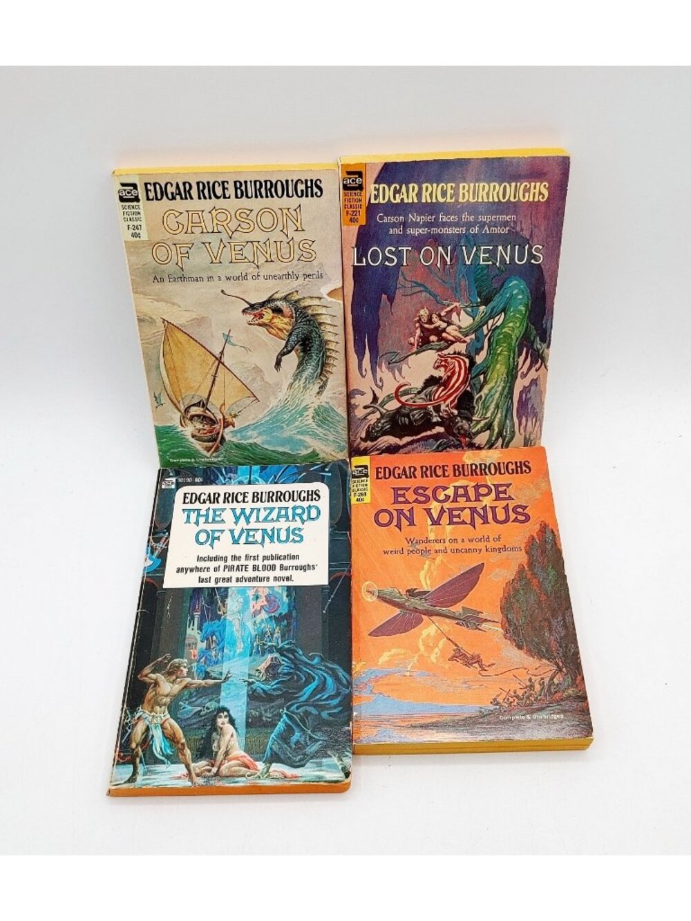 Edgar Rice Burroughs' The Venus Series Books #2-5 Paperback Books